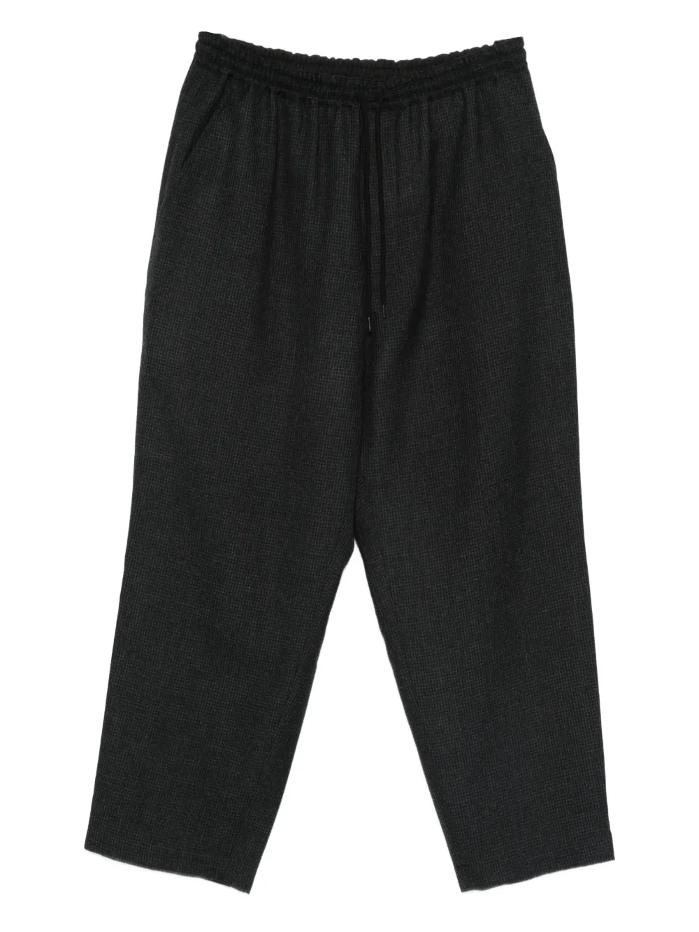 

Шерстяные брюки в ломаную клетку Comme Des Garçons Homme, черный