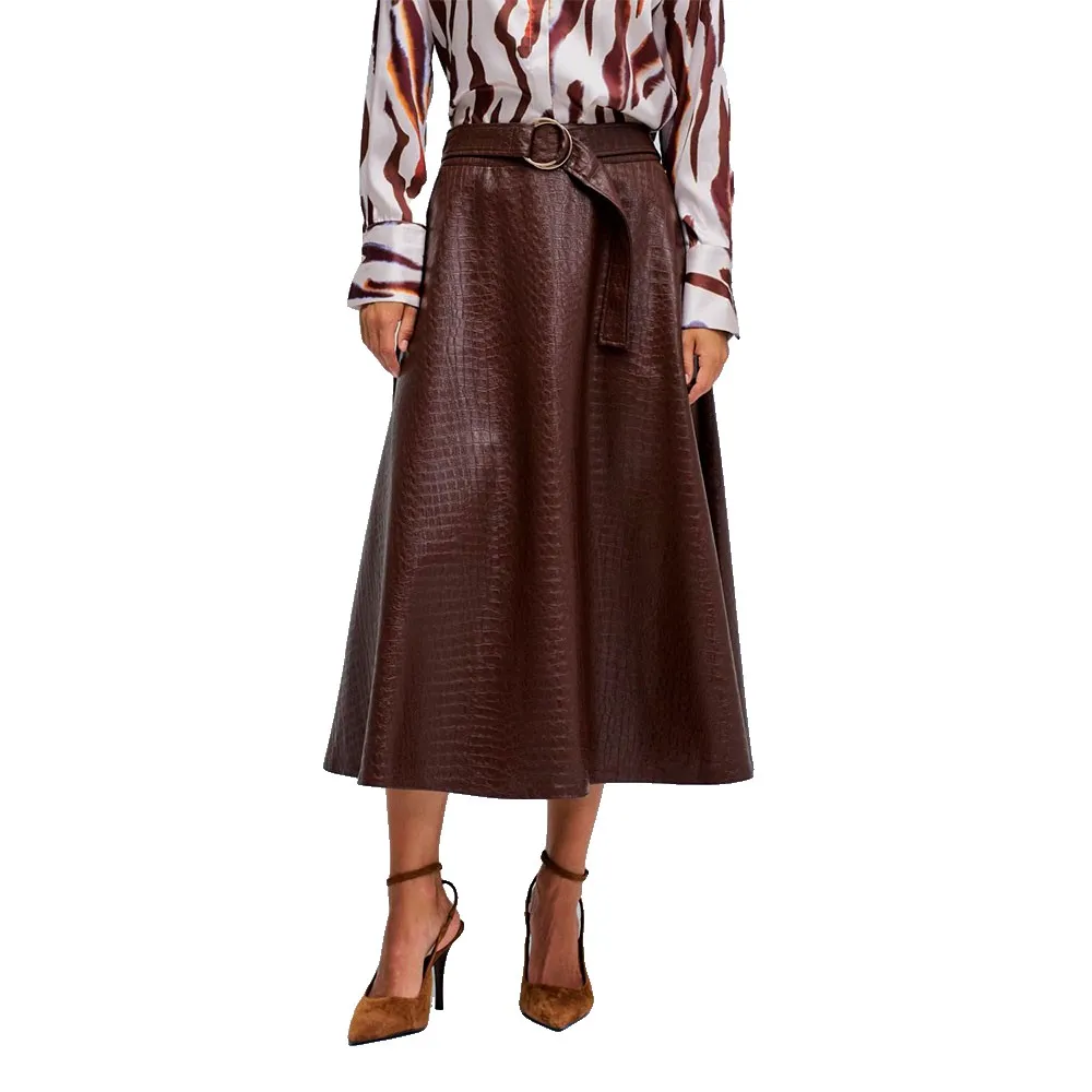 

Юбка Salsa Jeans 21010242 Regular Fit midi, коричневый