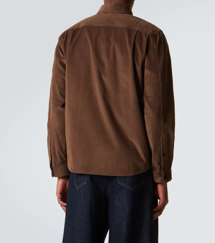 Рубашка-куртка Compass из хлопкового вельвета Stone Island, коричневый — фото 4