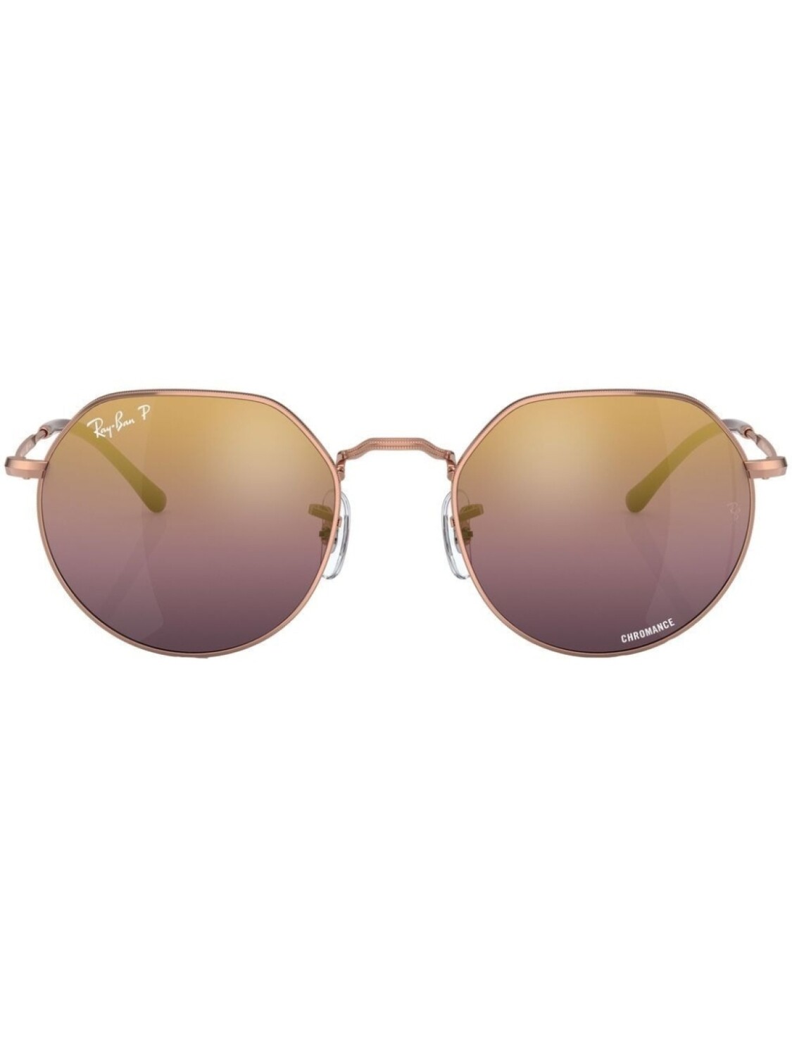 

Ray-Ban солнцезащитные очки Jack в геометричной оправе, золотистый