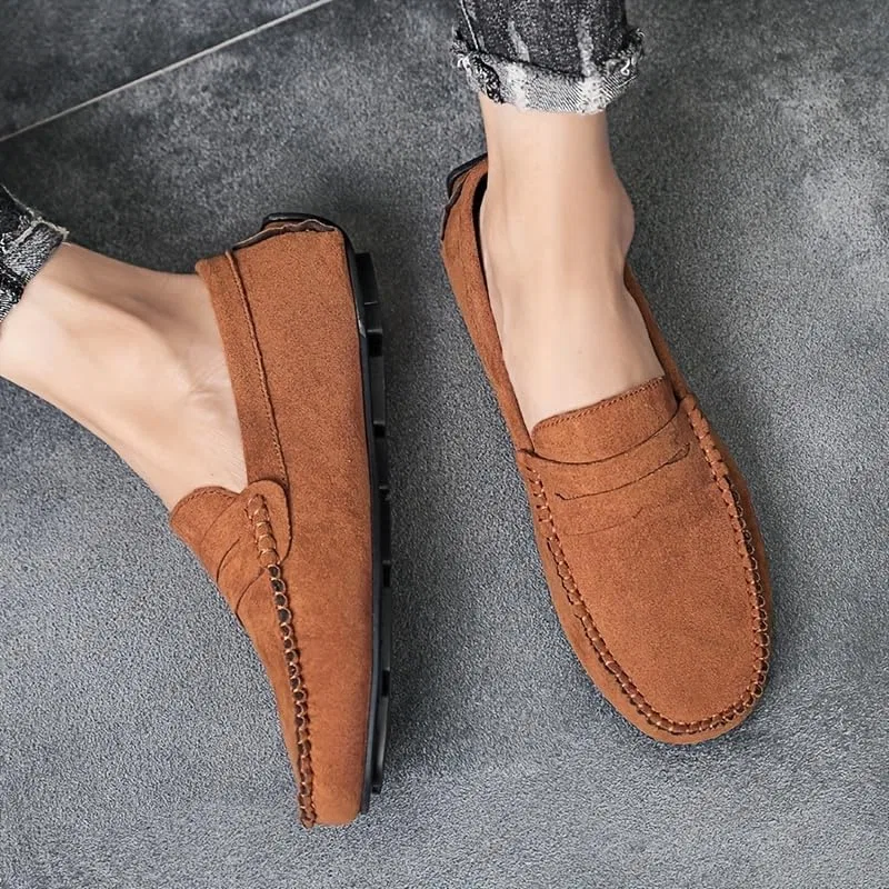 Туфли повседневные, дышащие, Loafers, светло-коричневые Clolinde — фото 2