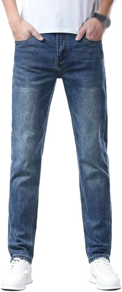 

Мужские джинсы Casual Slim Stretch Straight Leg SIDUFHAOPKLL