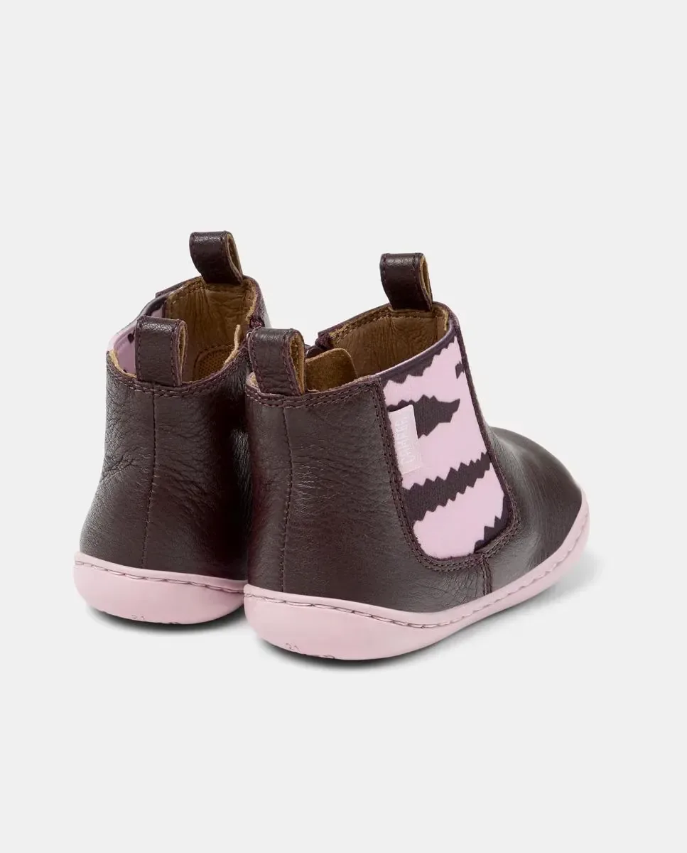 Детские ботинки TWS Twins из кожи Camper, бордовый — фото 4