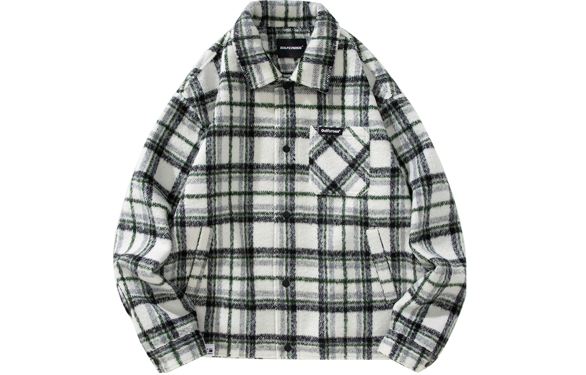 

Куртка унисекс GOLFCROSS, Black White Plaid