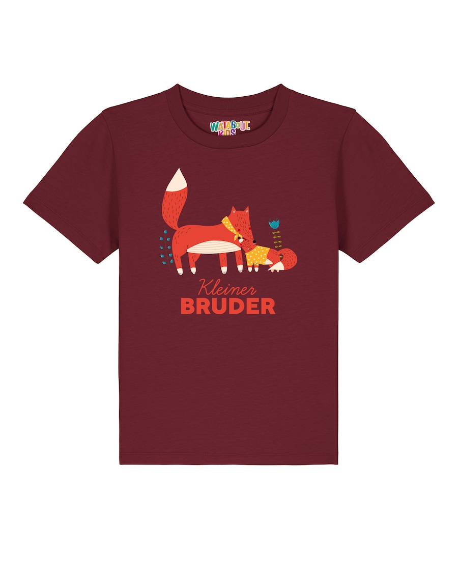 Рубашка watabout.kids Fuchs Kleiner Bruder, бордовый