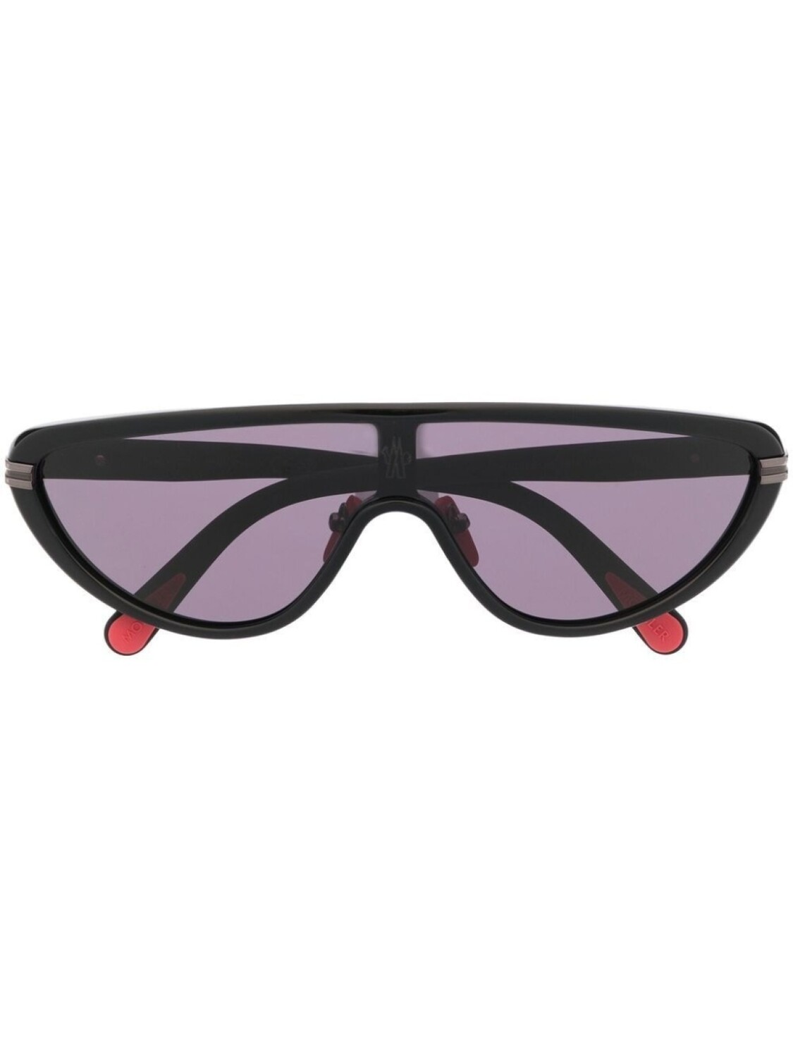

Moncler Eyewear солнцезащитные очки-маска Vitesse, черный