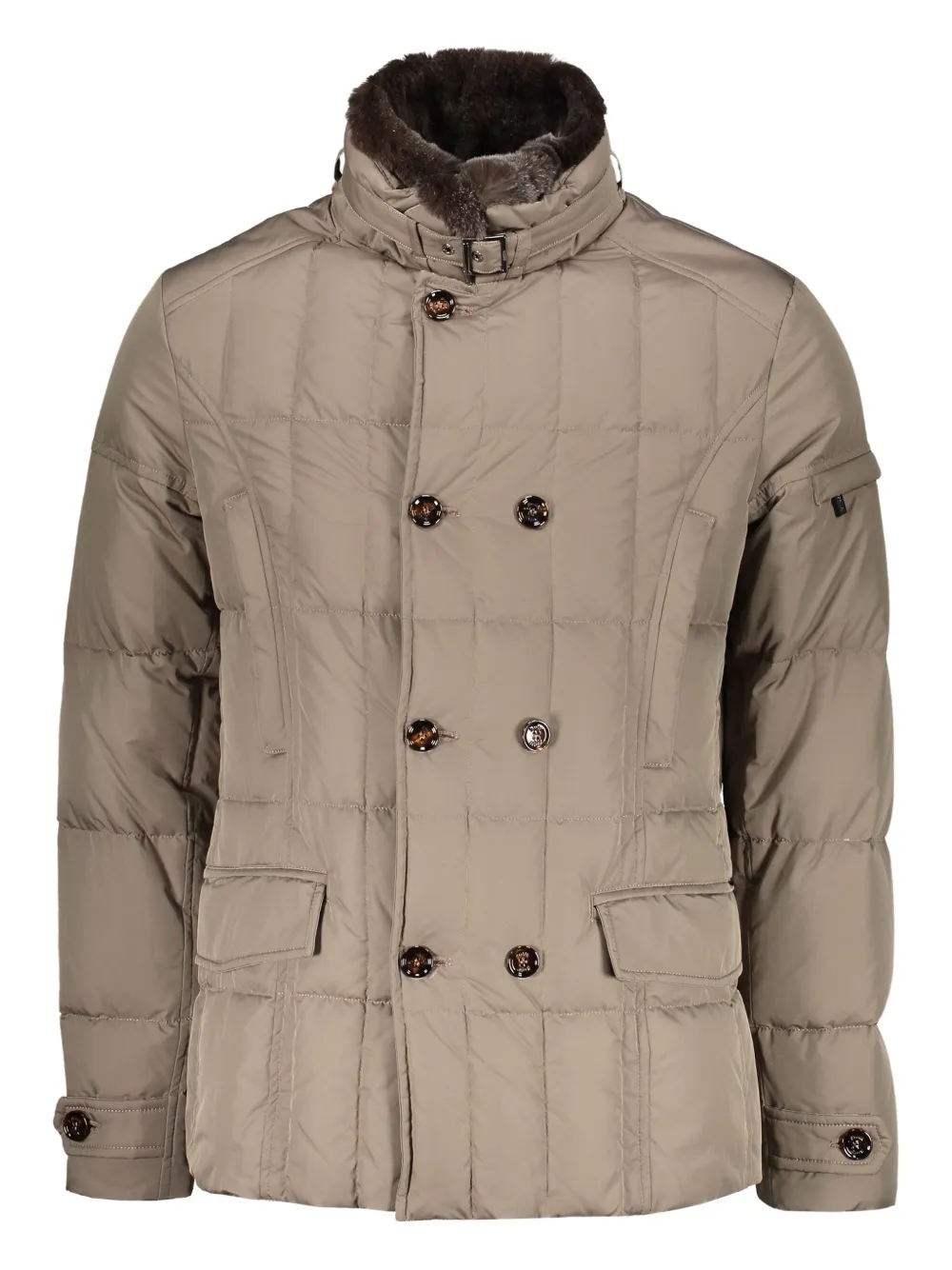 

Двубортная стеганая куртка Moorer, нейтральный