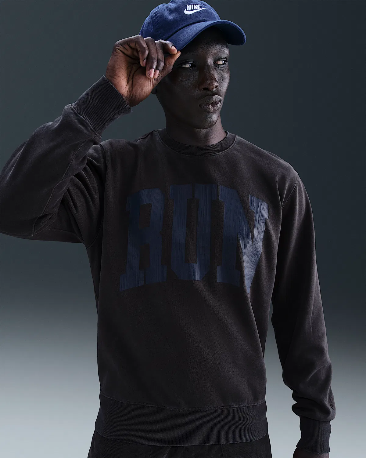 Мужская футерная кофта Nike Sportswear, Off Noir