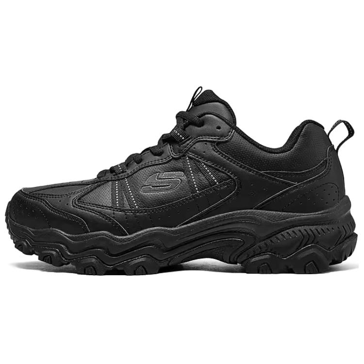 

Skechers Стойкие к истиранию низкие альпинистские ботинки Stamina мужские черные, цвет Black