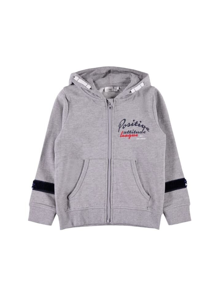 

Спортивная куртка name it miKapuze & Pailletten, серый
