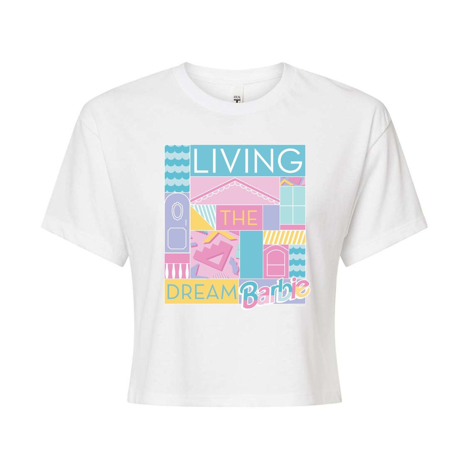 

Укороченная футболка с рисунком Barbie Living The Dream для детей Juniors Barbie