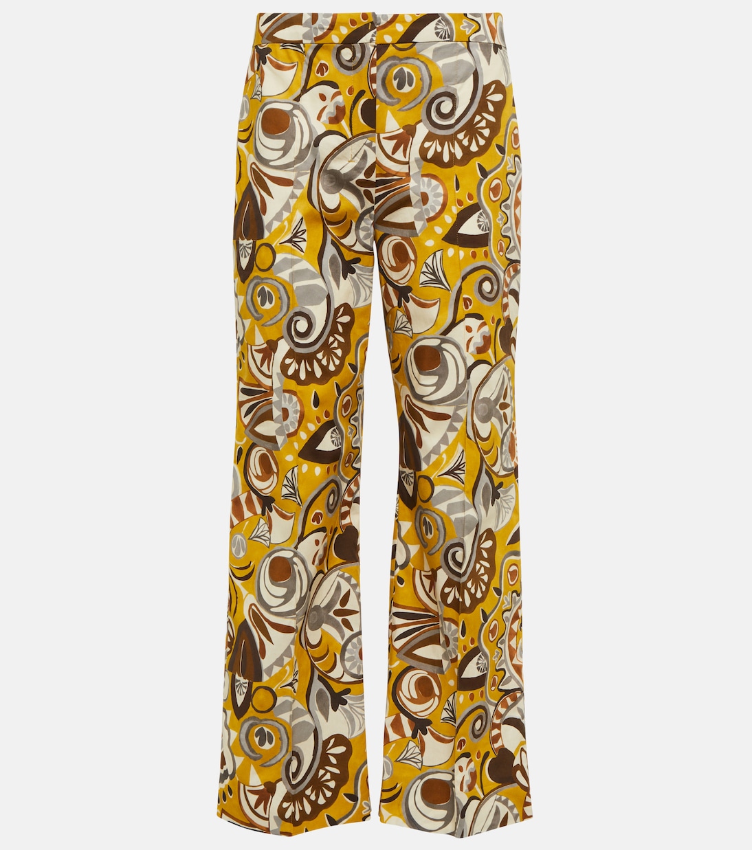

Брюки Licia с высокой талией и прямым кроем S Max Mara, Picasso Giallo
