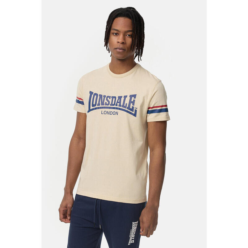 

Спортивная футболка Lonsdale, цвет beige/navyblau