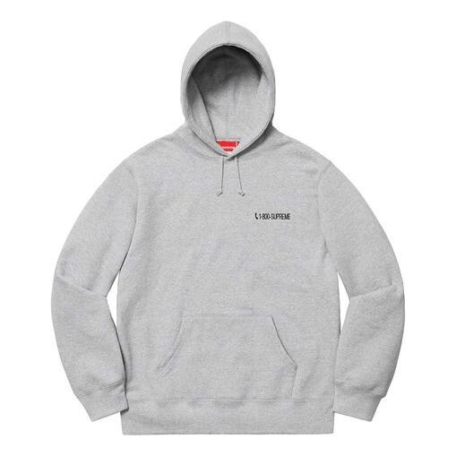 

Толстовка 1-800 hooded sweatshirt 'grey' Supreme, серый