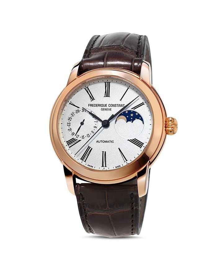 

Классические часы Frederique Constant с фазой луны, 42 мм, коричневый