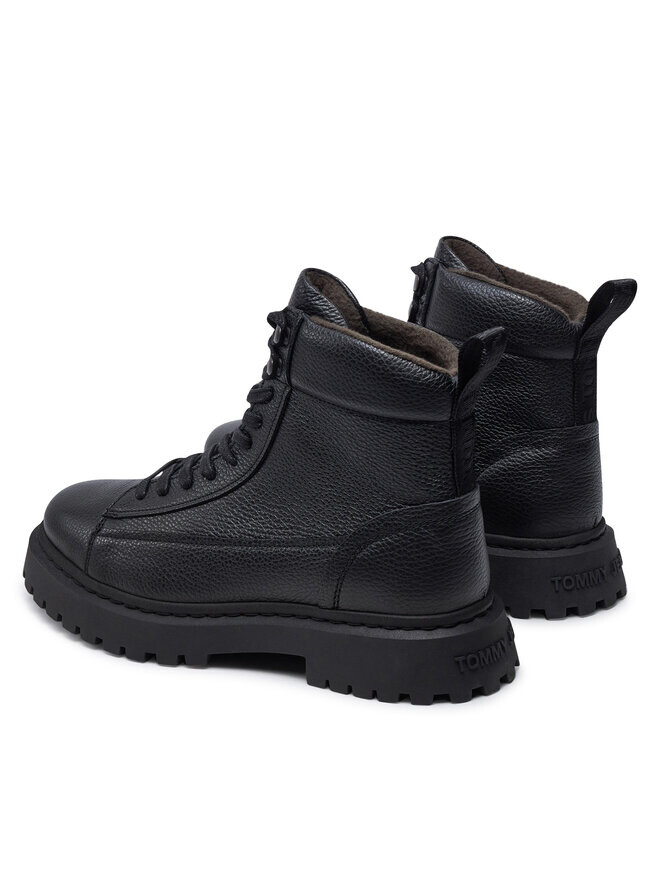 Ботильоны на шнуровке Tommy Jeans Tjm Warm Lining Boot EM0EM01274, черный — фото 3