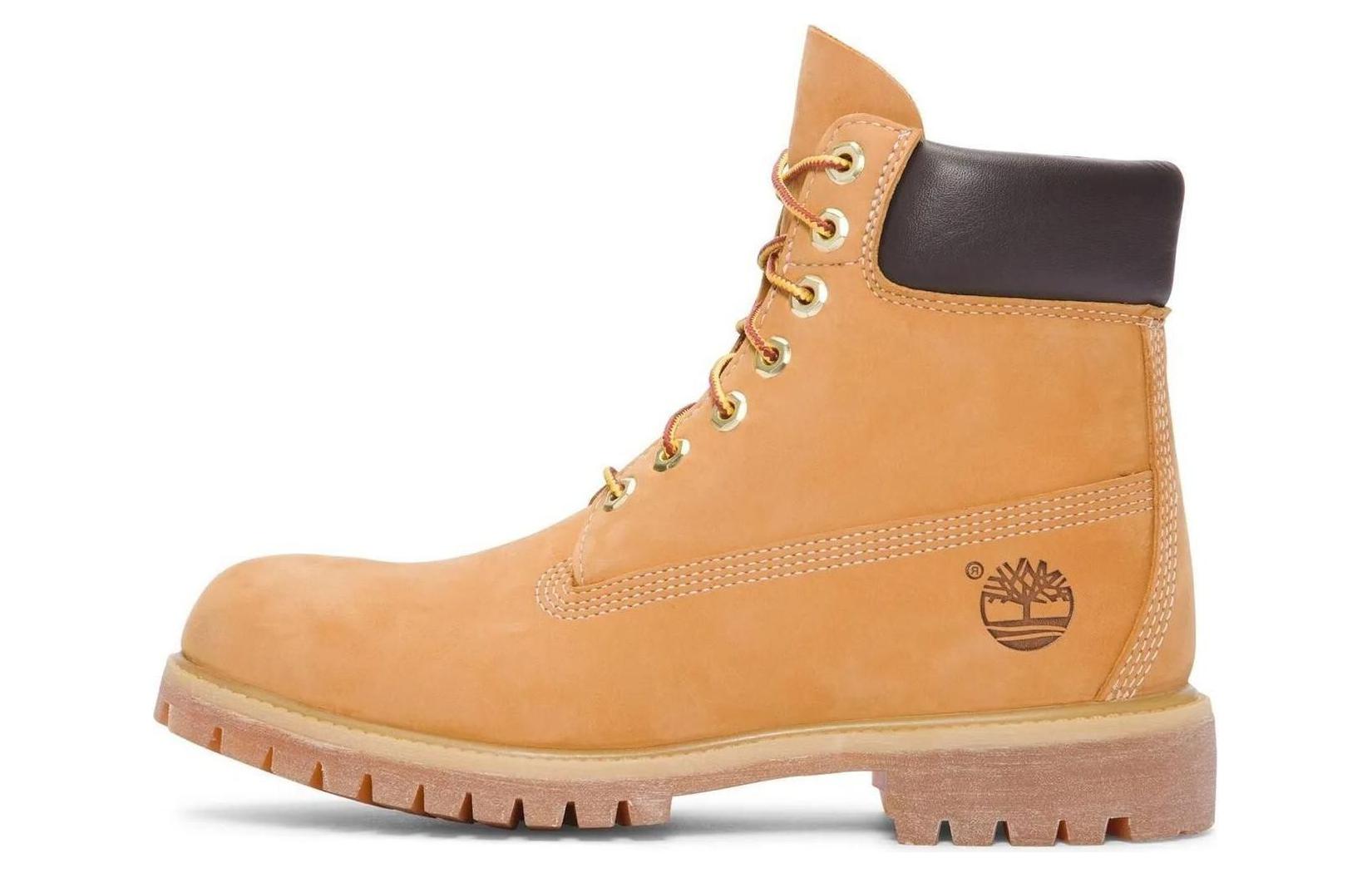 

6-дюймовые ботинки премиум-класса Junior 'Wheat' Timberland, цвет Brown Yellow