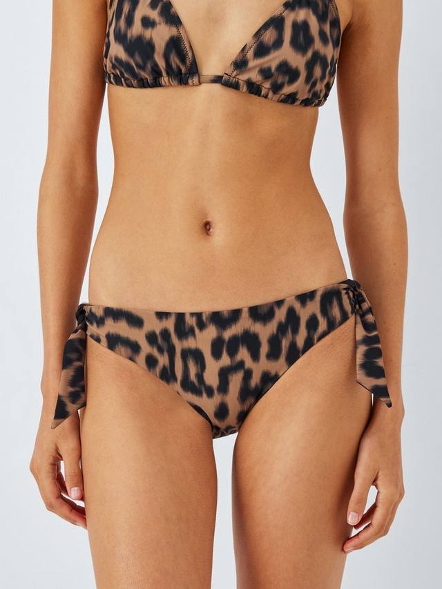 

Бикини-трусики с леопардовым принтом и завязками John Lewis, Animal