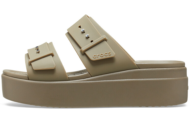 

Шлепанцы и сланцы Crocs Brooklyn Low Wedge Sandal 'Beige' Women's