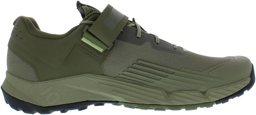 Мужские горные велосипедные туфли Adidas Five Ten Trailcross с креплением Clip-in, зеленый — фото 2