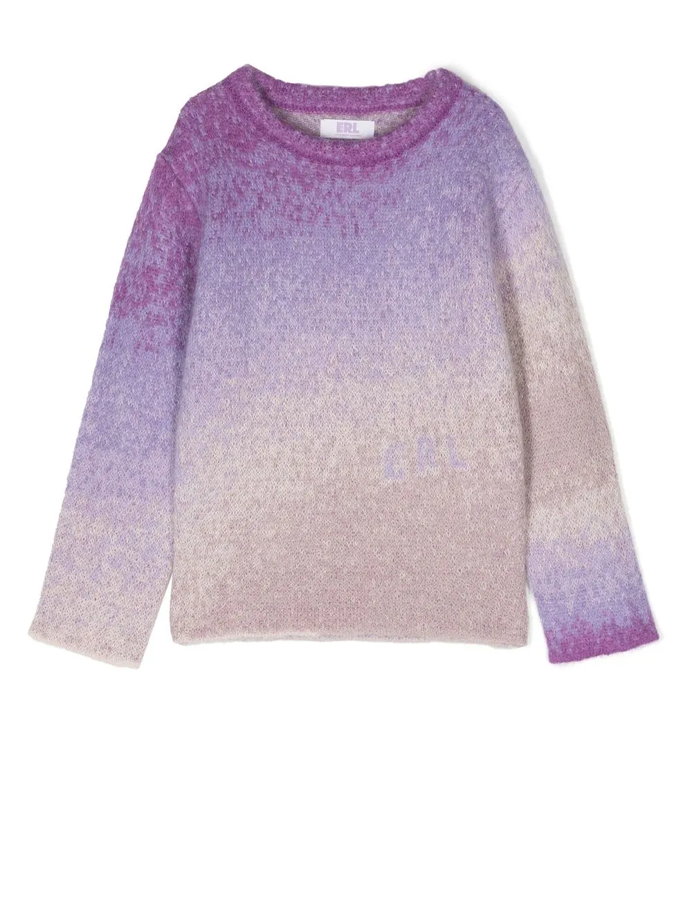 

Джемпер с эффектом омбре Erl Kids, фиолетовый