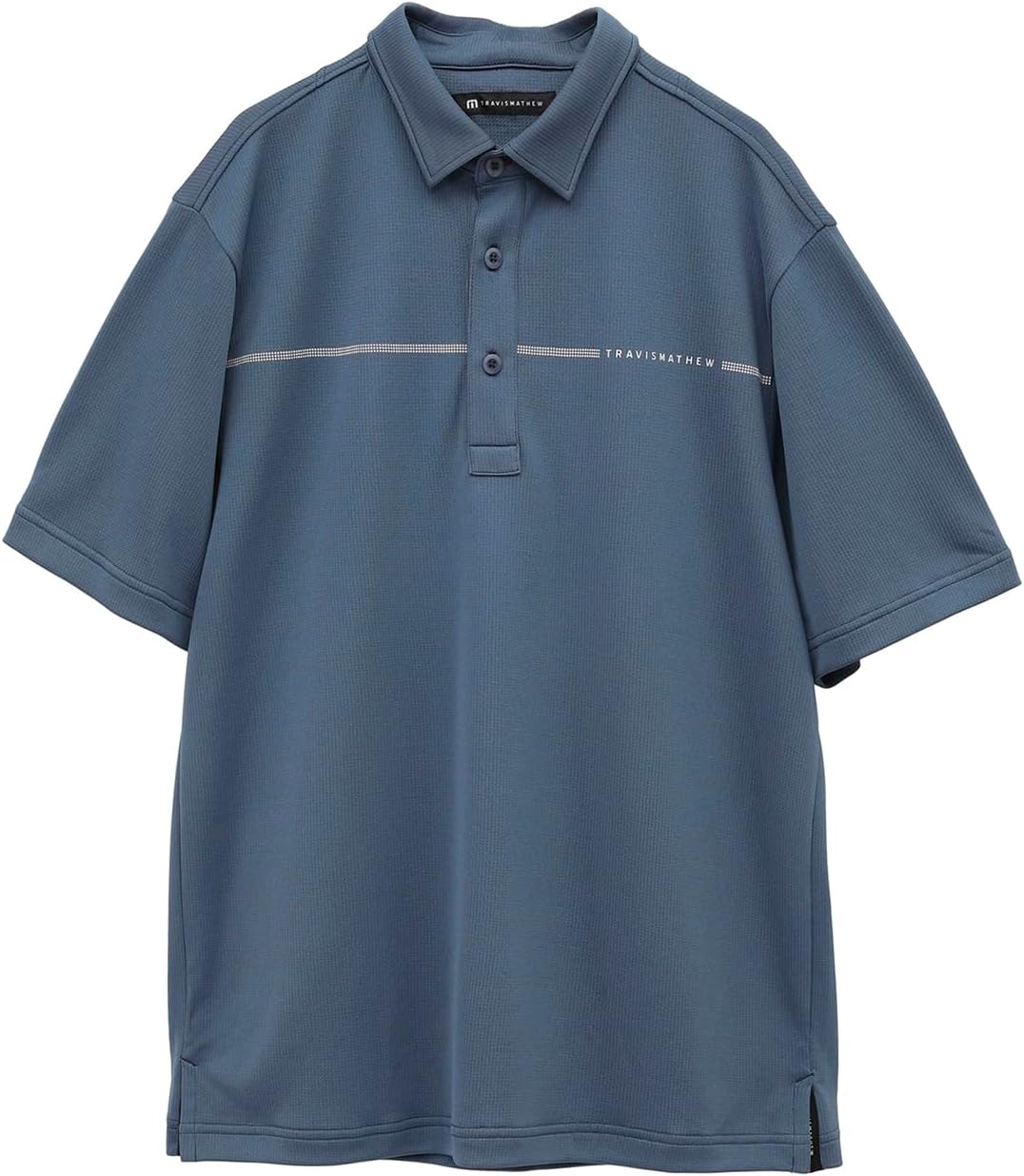 

Мужская рубашка-поло с коротким рукавом (влагоотводящая, быстросохнущая, приятная на ощупь) / для гольфа / 7AL040 Travis Mathew, индиго