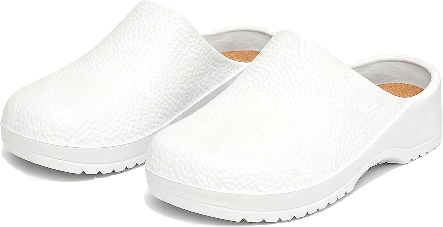 

Профессиональные кухонные сабо для женщин и мужчин. Удобные, дышащие, с поддержкой свода стопы, нескользящие. Обувь для поваров, медсестер, поваров, работников ресторанов Generic, белый