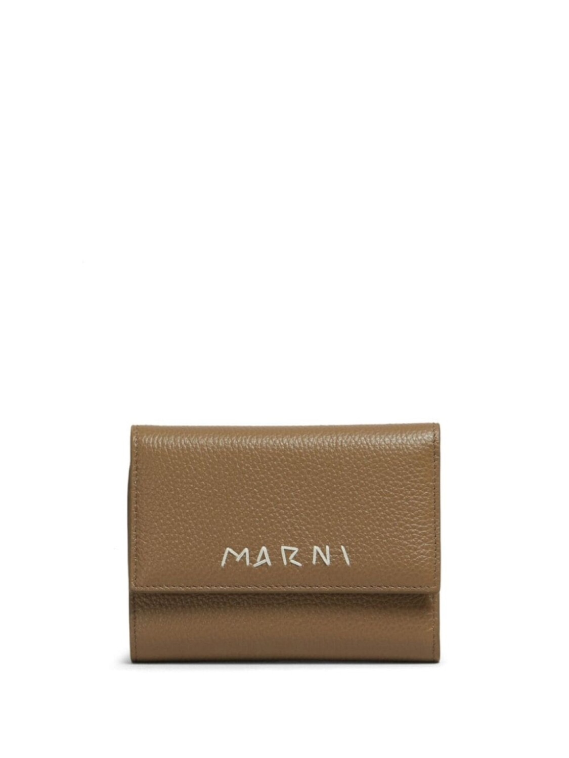 

Marni кошелек с вышитым логотипом, коричневый