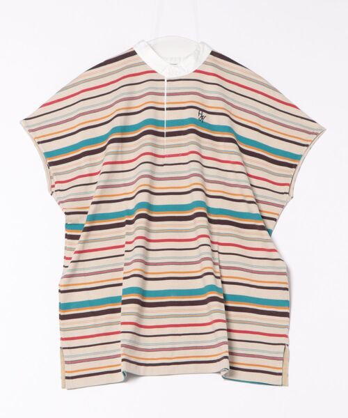 

Туника из трикотажа 30/2 с каймой, раскрой и пошив H.A.K, бежевый