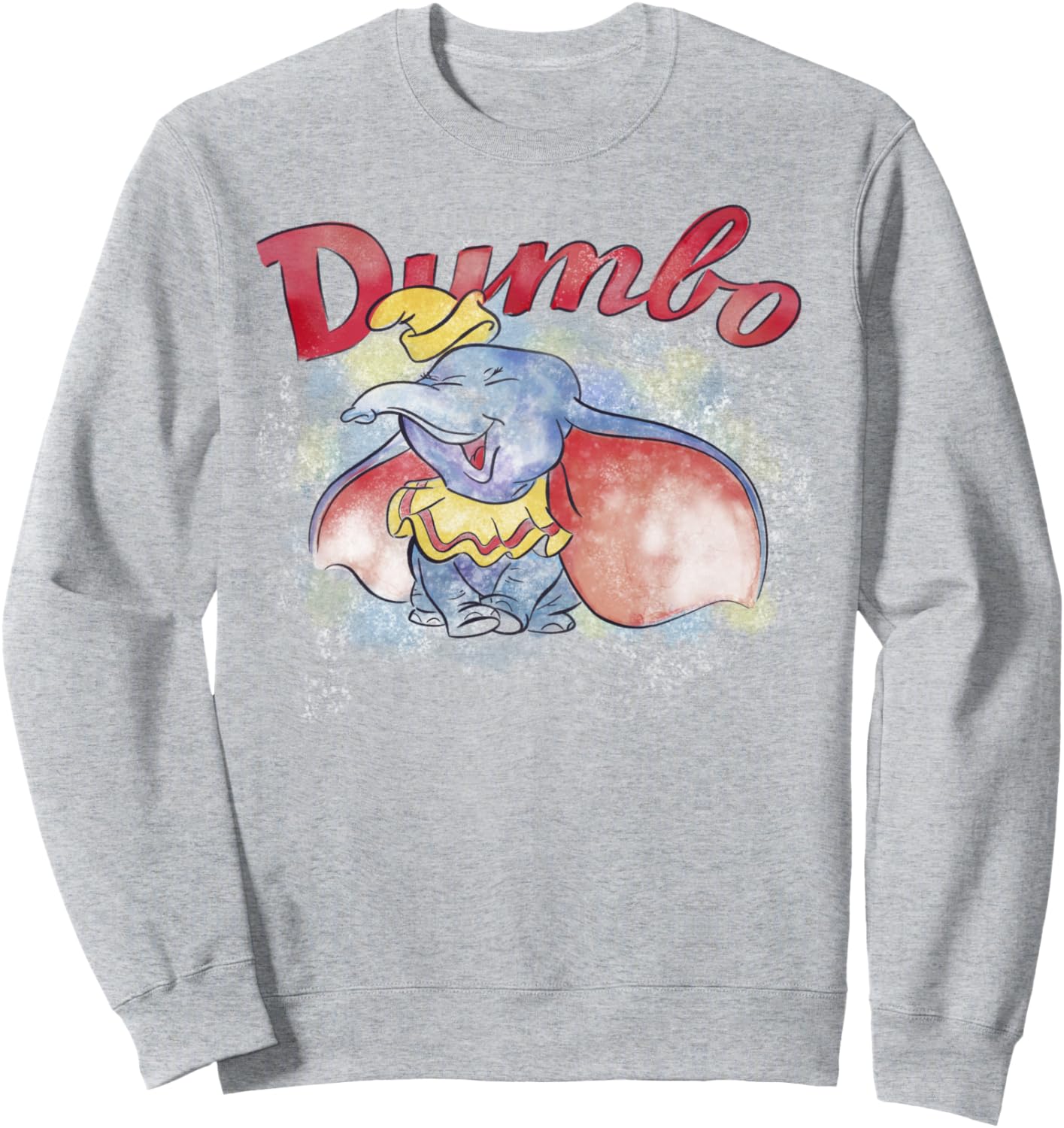 

Толстовка с акварельным портретом Дамбо из мультфильма Диснея Disney, серый