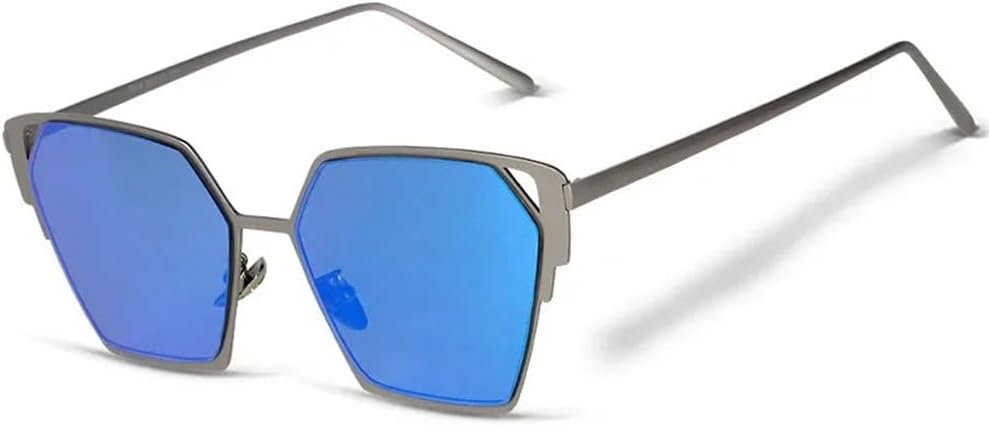 

Солнцезащитные очки в форме «кошачий глаз» из сплава с эффектом «кошачий глаз» для женщин, модные очки для активного отдыха, фотохромные, с защитой от УФ-излучения UV400 KTUCN, C1blue