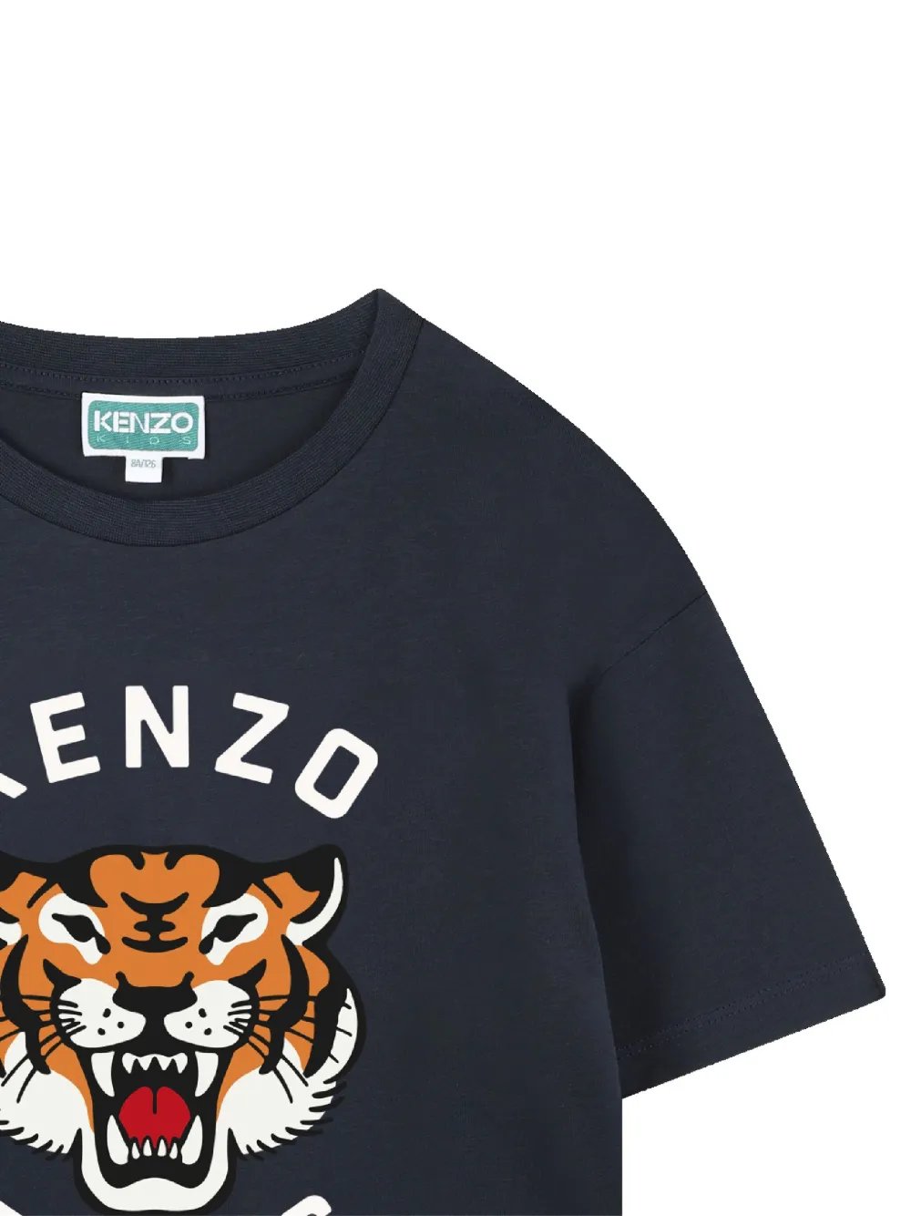 Футболка с графичным принтом Kenzo Kids, синий — фото 3