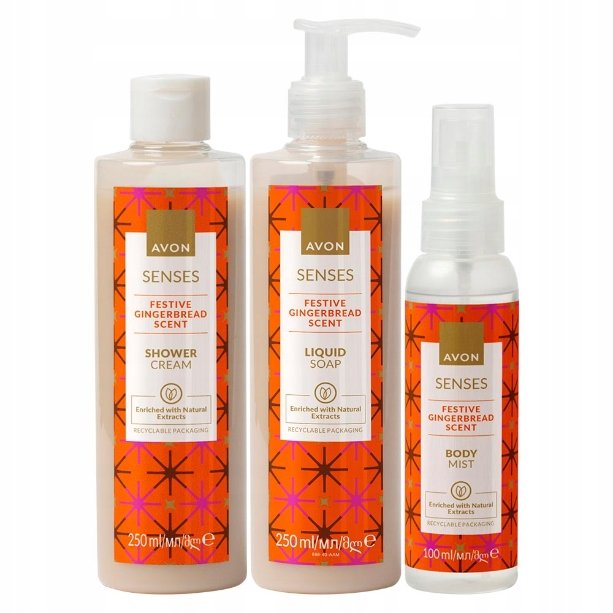 

Avon Festive Gingerbread, рождественский набор пряников, 3 шт.