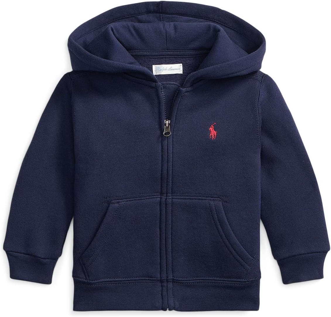 

Худи Polo Ralph Lauren Kids Fleece Full-zip Hoodie, цвет Cruise Navy
