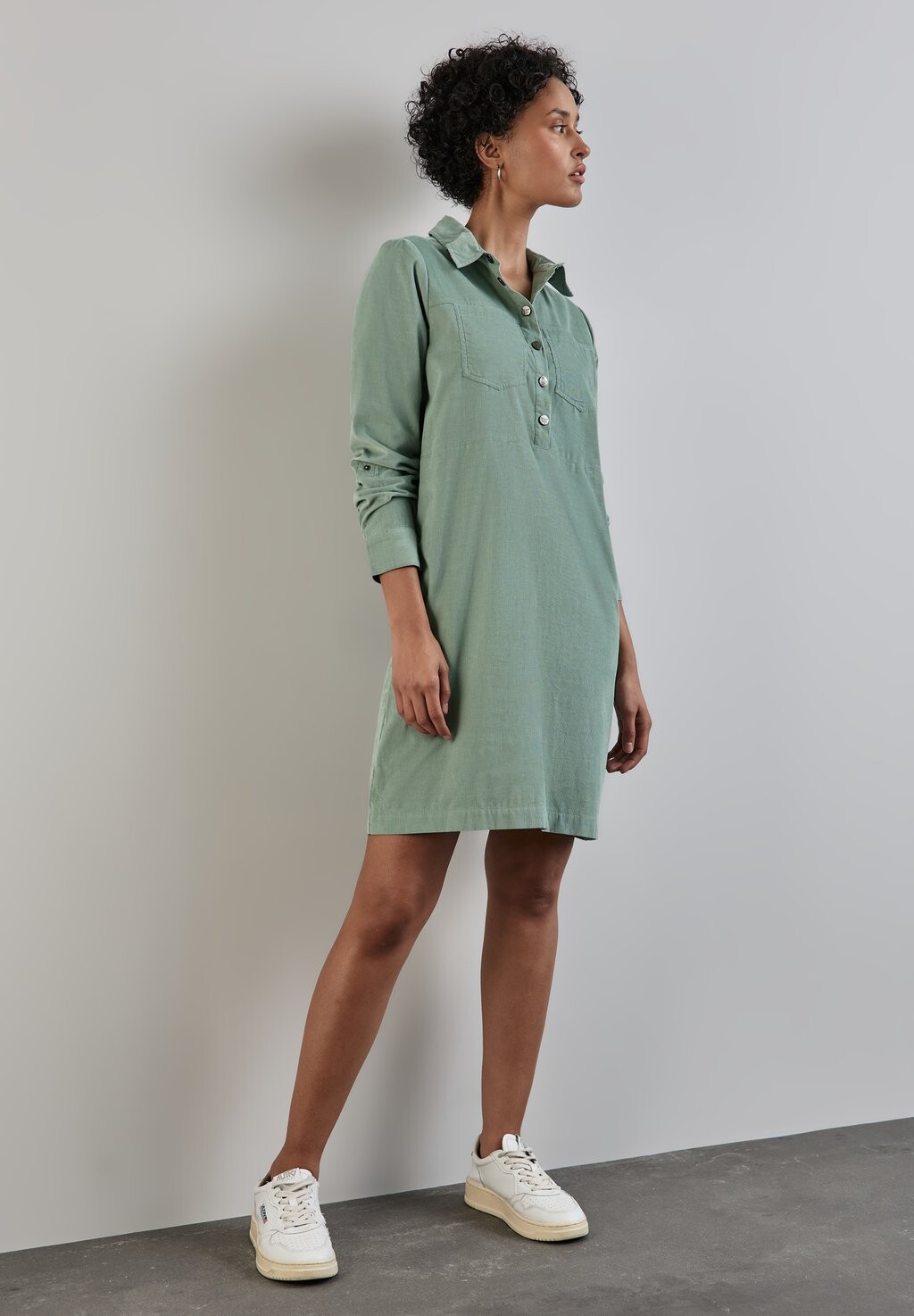 

Платье-рубашка STREET ONE CORD-KLEID Street One, зеленый