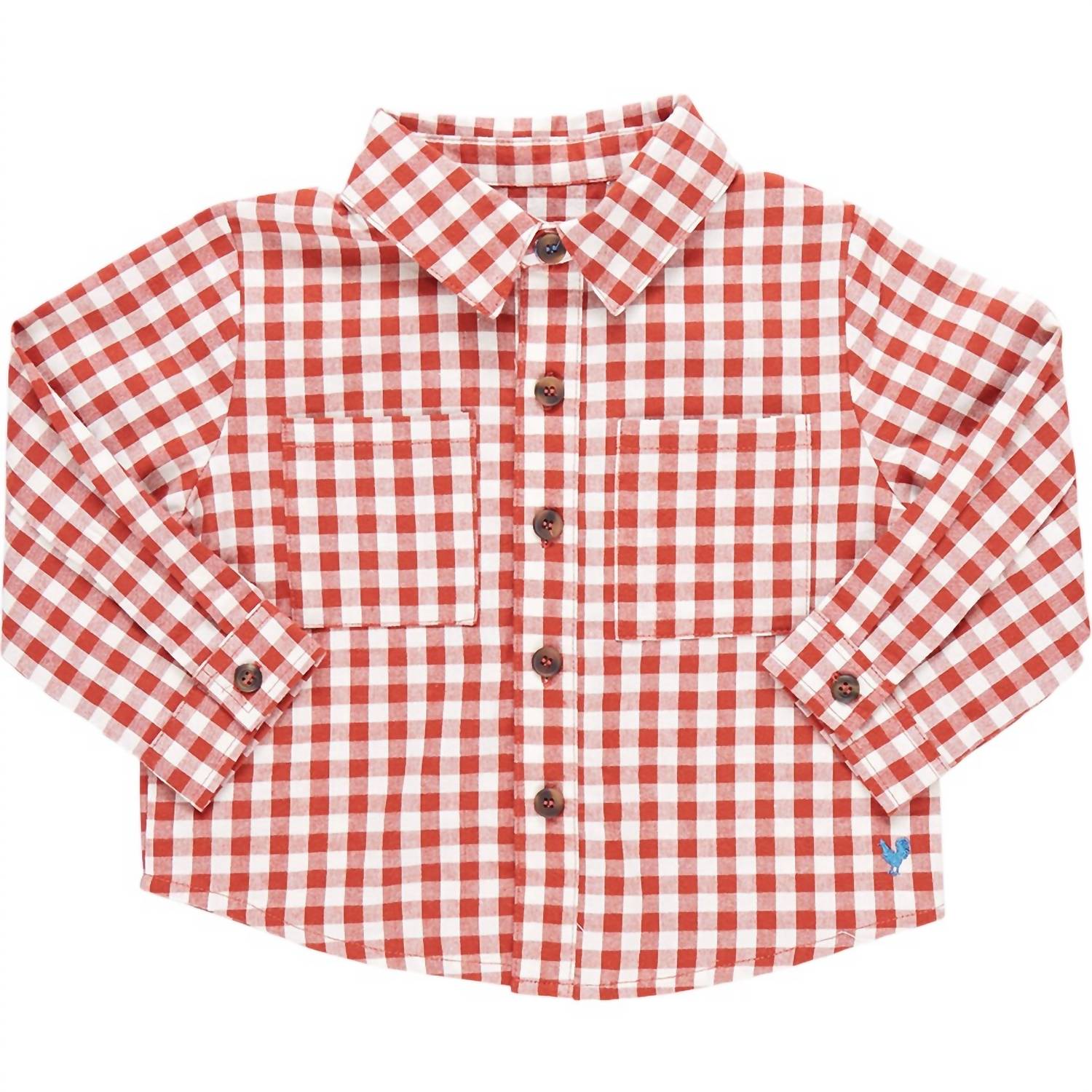 

Детская рубашка Jack с двумя карманами в пони-клетку Pink Chicken, Pony Gingham