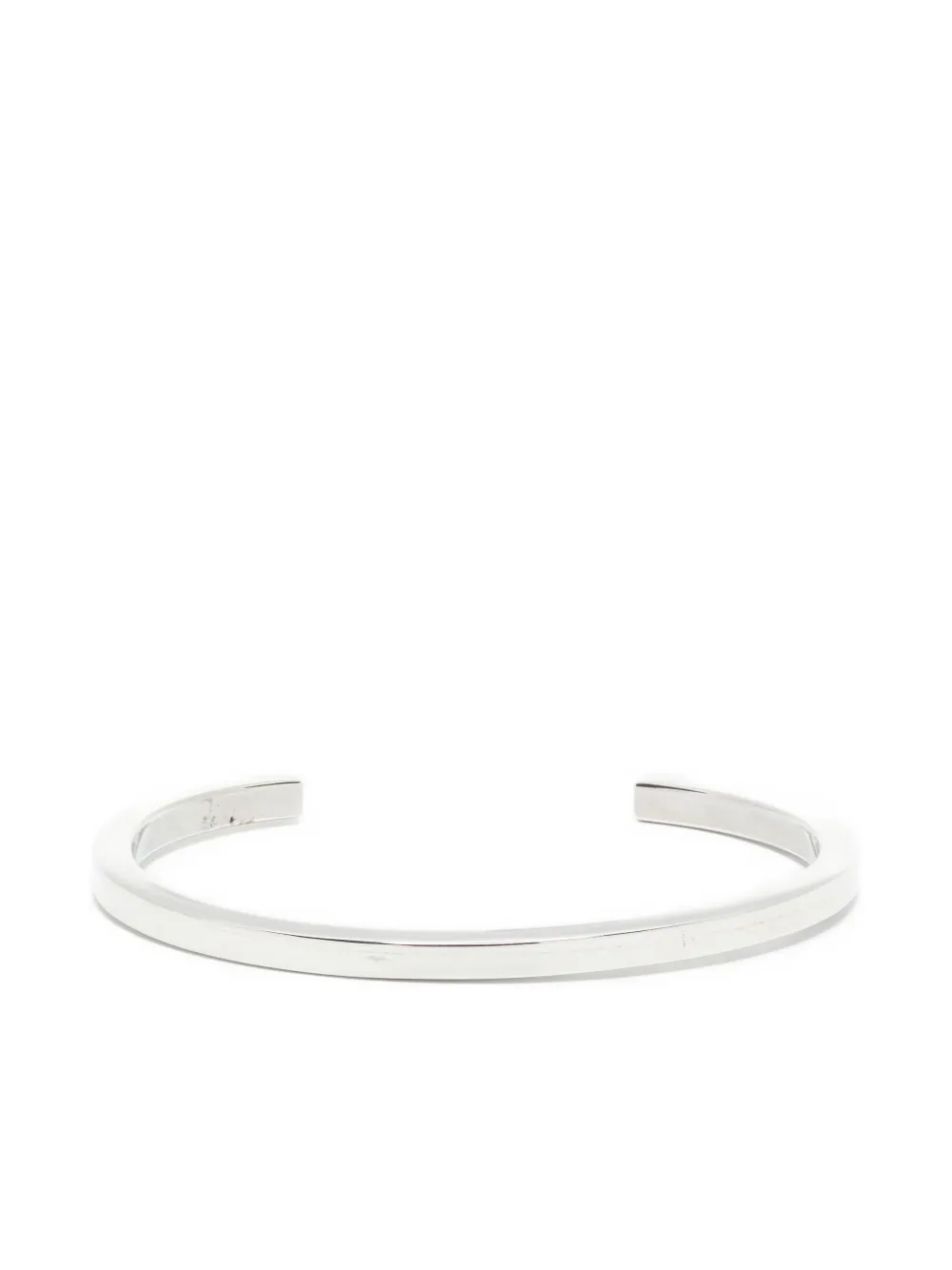 

Жесткий браслет-кафф OBSIDIAN, серебряный