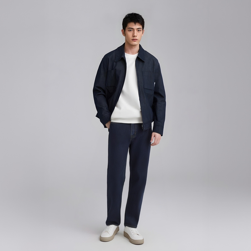 Темно-синие джинсы мужские Levis, темно-синий — фото 4