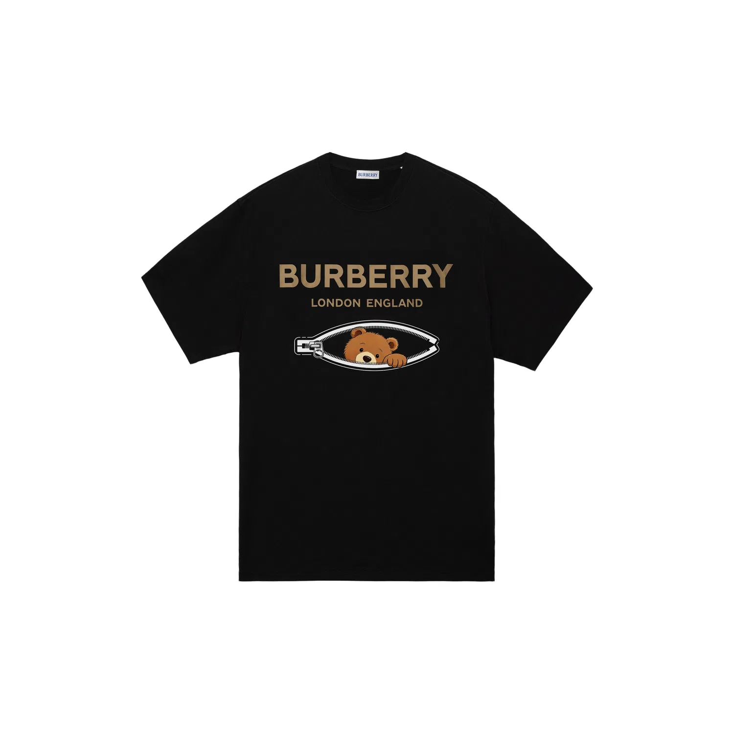 Футболка Burberry мужская с принтом логотипа, черный