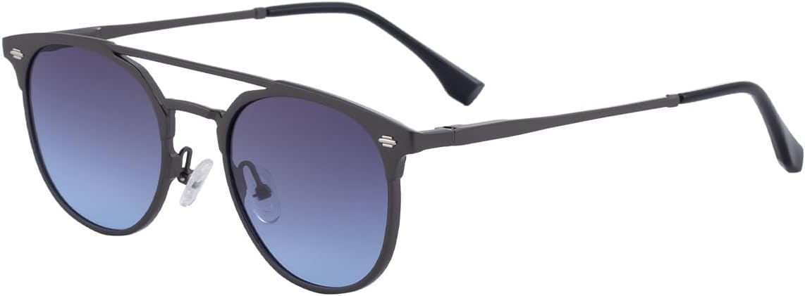 

Ретро-солнцезащитные очки в стиле стимпанк для мужчин, роскошные винтажные круглые металлические очки для женщин, модные очки для вождения с защитой от УФ-излучения UV400 VFDHN, 2