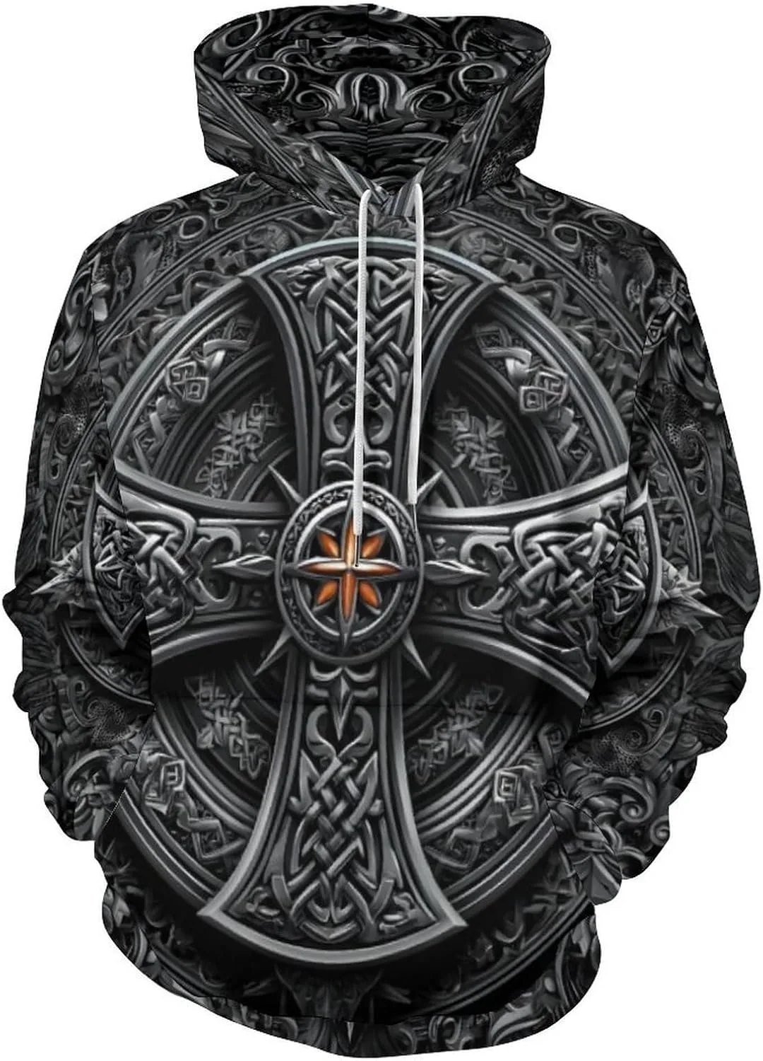 

Мужская толстовка с 3D принтом Viking Tattoo, Norse Odin Raven, Plus Size DUOLIFU