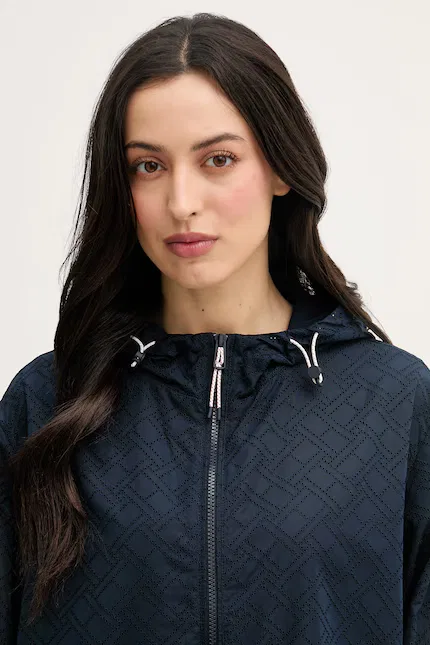Куртка переходная с геометрическим узором Tommy Hilfiger, синий — фото 4