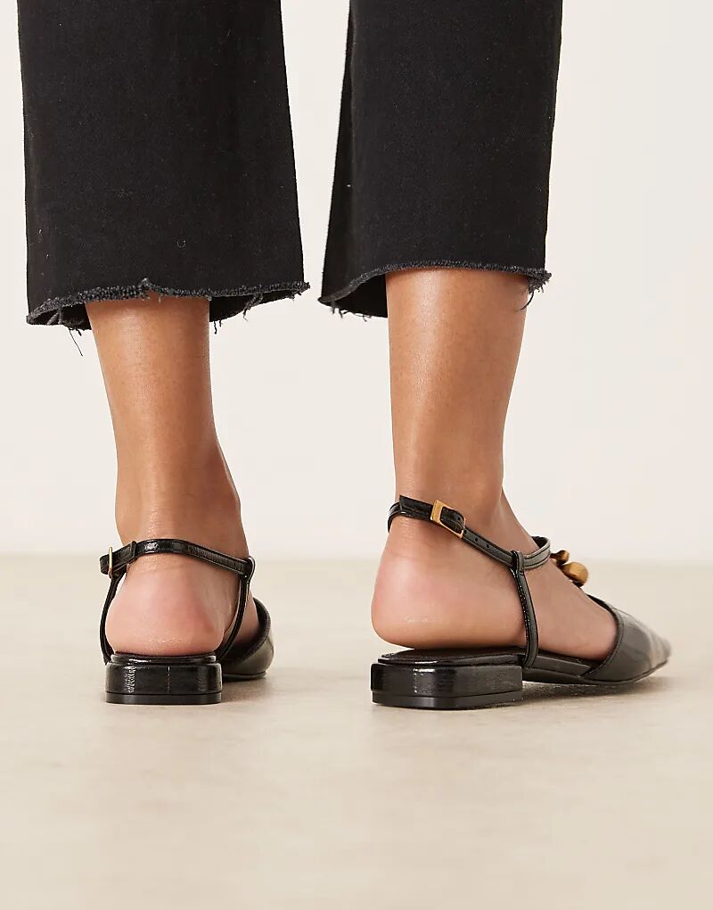 Туфли Lockhart с открытой пяткой и отделкой в ​​виде клинка на носке ASOS DESIGN, черные — фото 4