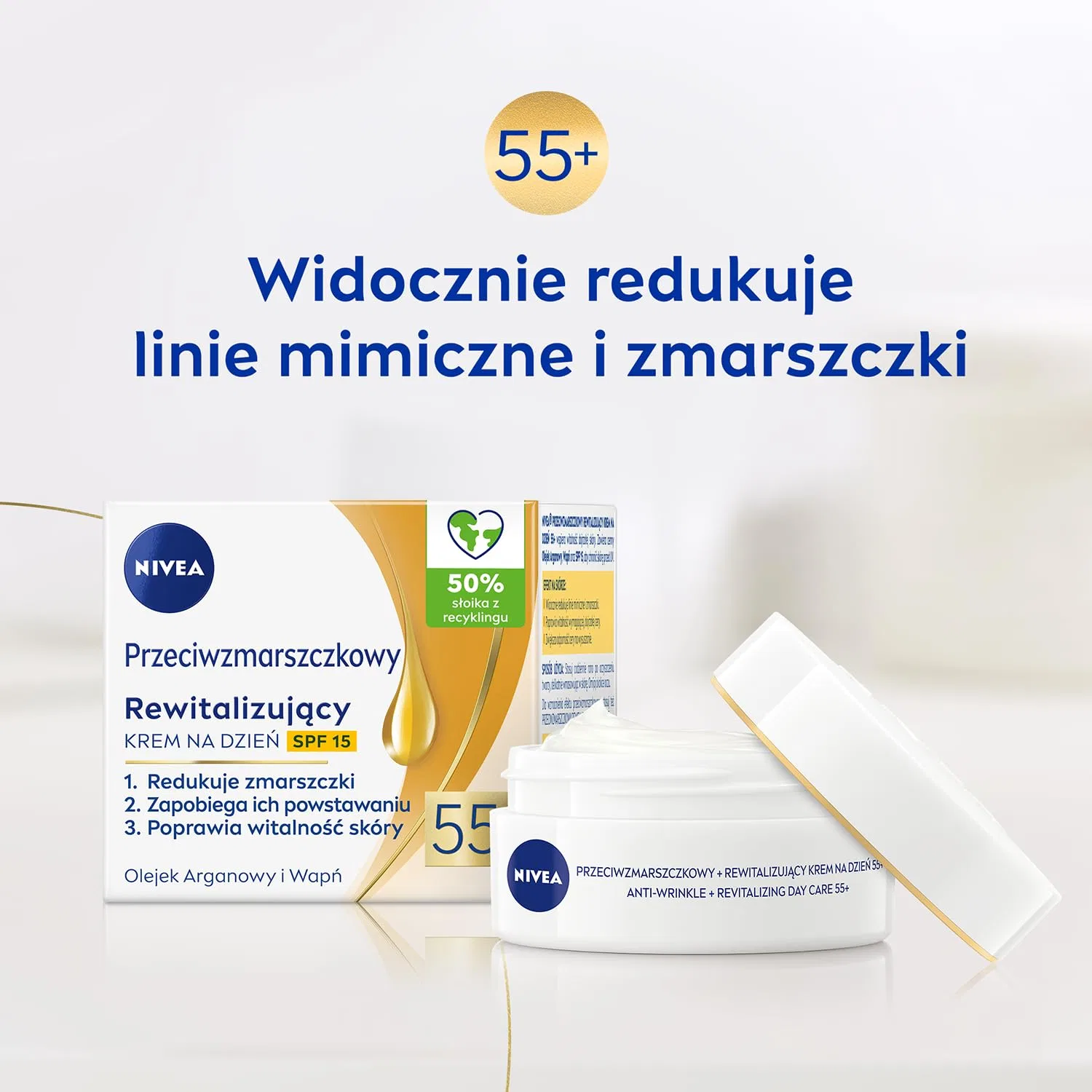 Набор Nivea — Дневного и ночного кремов «Anti-Wrinkle + Revitalizing» (55+) от , 50 мл — фото 4