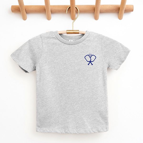

Футболка с коротким рукавом Pickleball Paddles Crossed Youth The Juniper Shop, Heather Grey