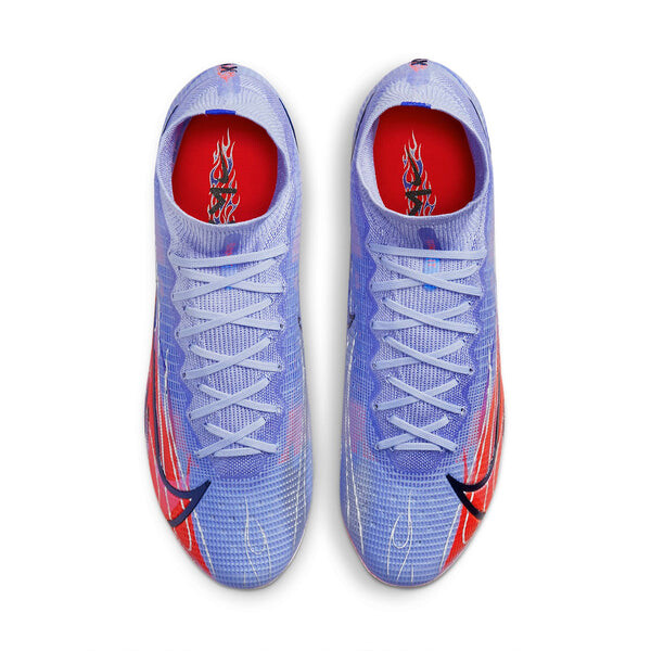 Кроссовки kylian mbapp x mercurial superfly 8 elite 'flames' Nike, фиолетовый — фото 2