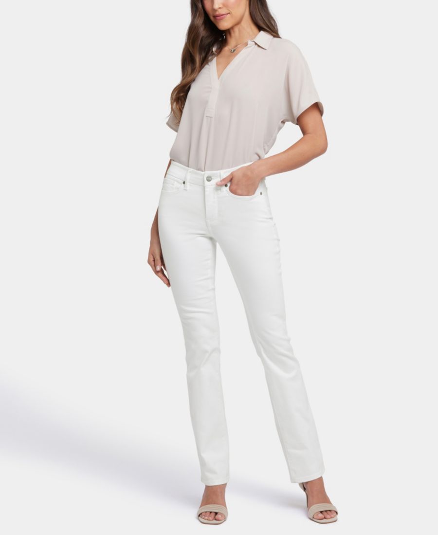 

Джинсы прямого кроя Marilyn с завышенной талией NYDJ, Optic Whit