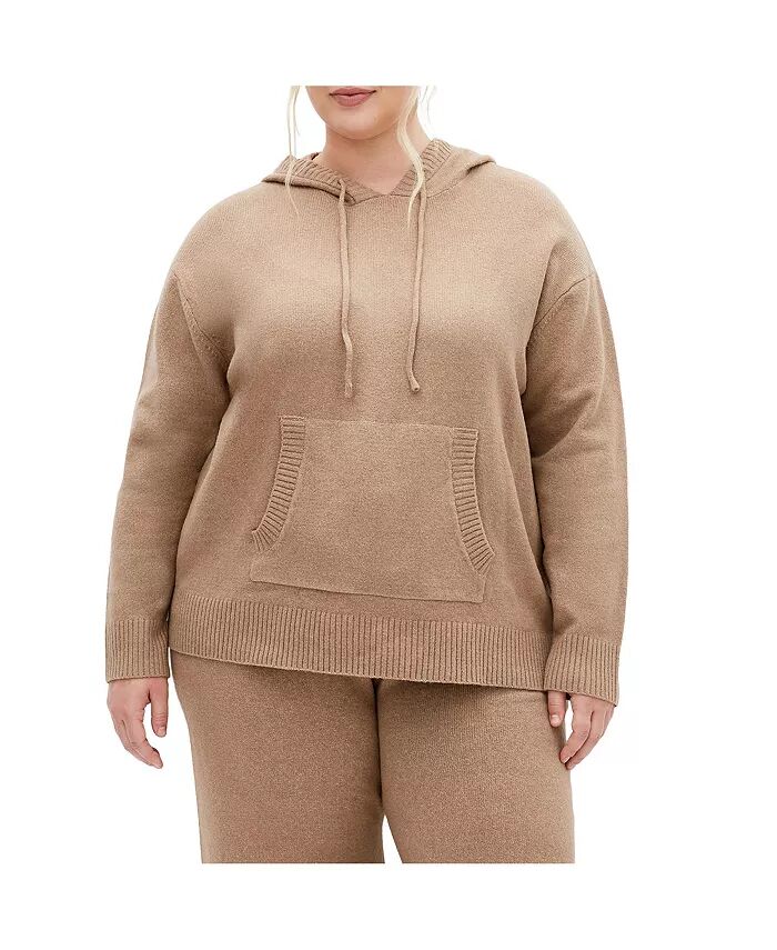 

Свитер Ally Plus Size CITY CHIC, коричневый/бежевый