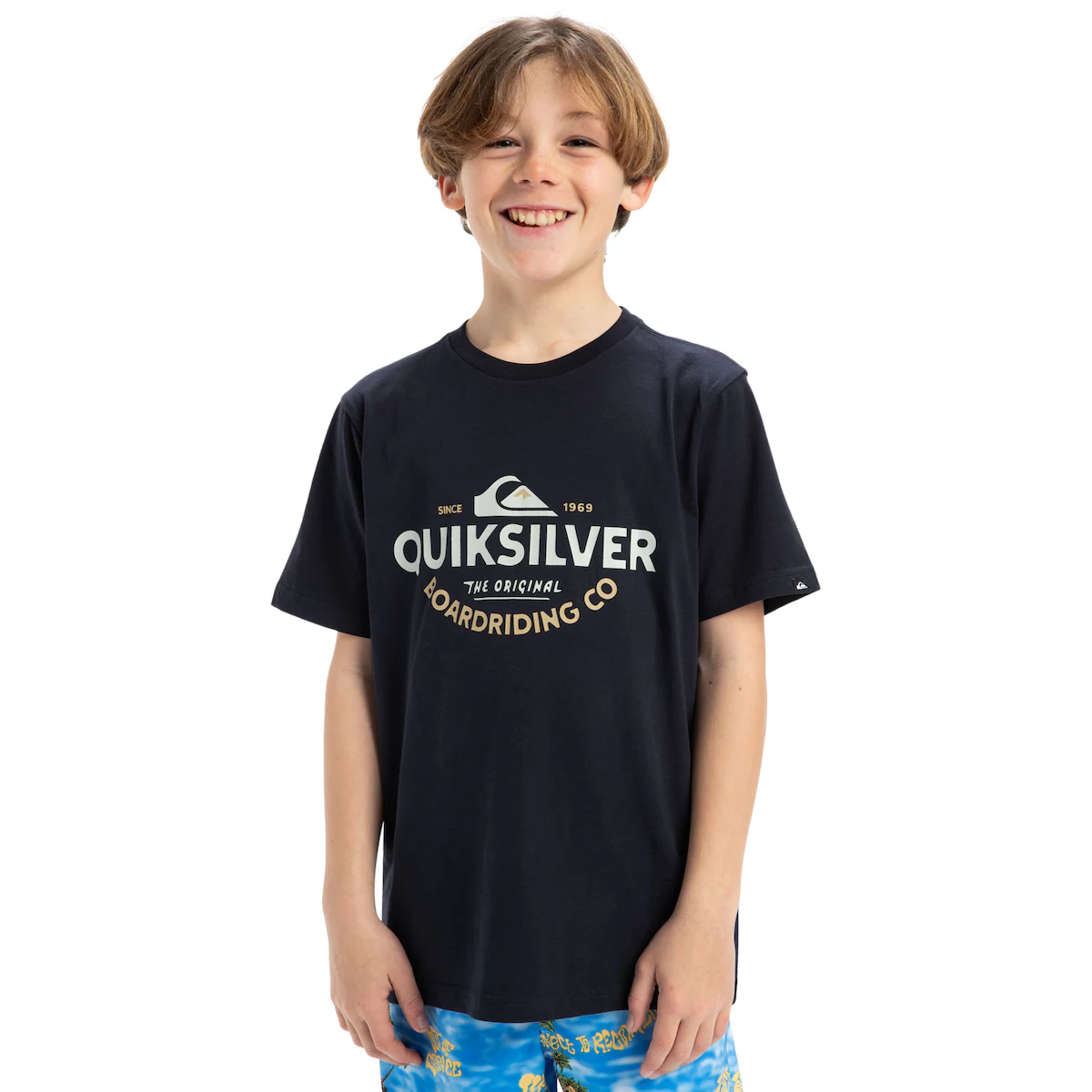 

Детская футболка Ev Typed Out Quiksilver, тёмно-синий
