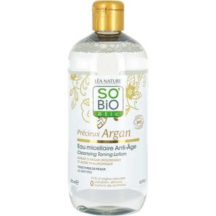 

So'Bio Tic PreCieux Argan Cosmebio Очищающий тонизирующий лосьон 500мл, So'Bio Г‰Tic